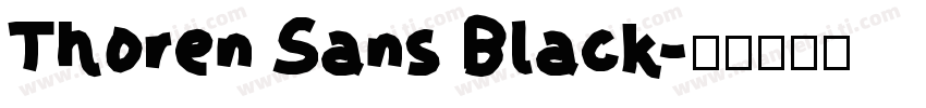 Thoren Sans Black字体转换